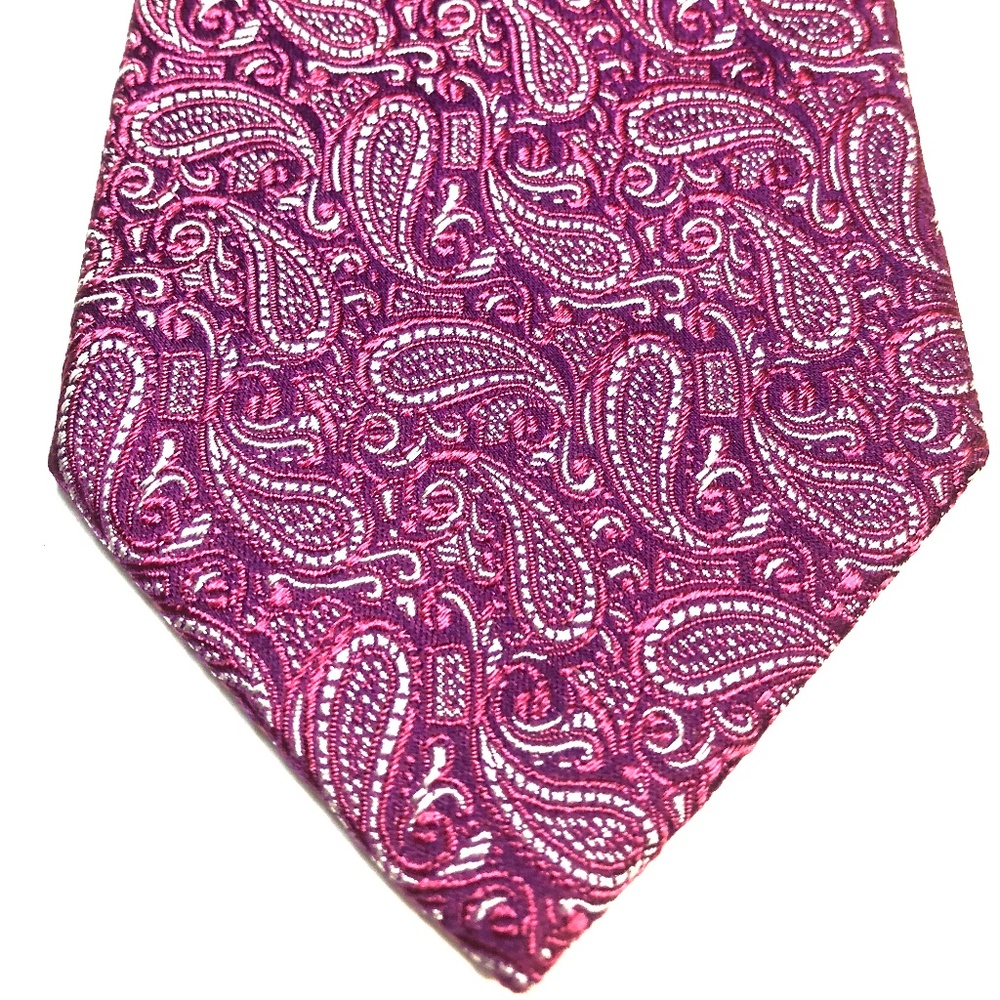 Hugo Boss Purple Paisley Classic Tie